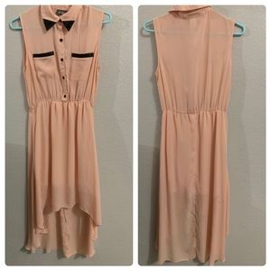 Pink high low dress